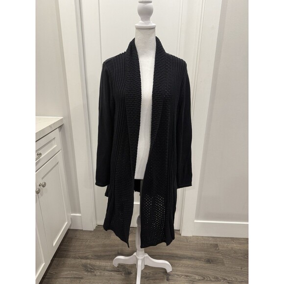 Women’s Vicki Wayne Long Sweater Cardigan Duster Large EUC - Picture 1 of 9